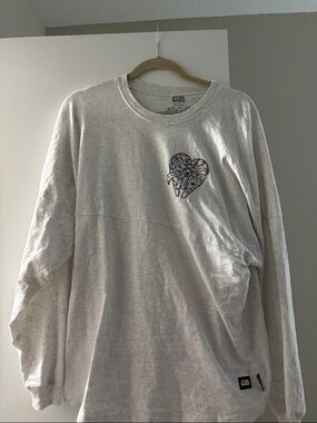 Star Wars Light Gray 'I Love You' Repeat Graphic Long Sleeve